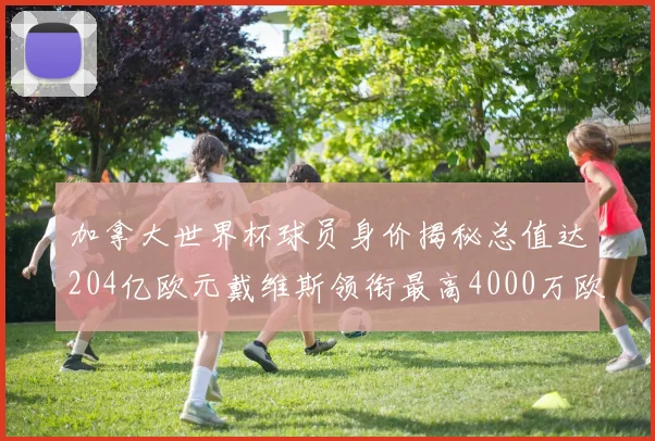 加拿大世界杯球员身价揭秘总值达204亿欧元戴维斯领衔最高4000万欧